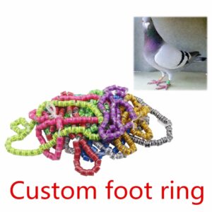 Buyer Custom Pigeon Foot Ring “2022 + Country Code + Number” 10 Colors To Choose From Bird Foot Ring